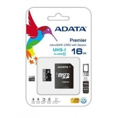 16 GB pamäťová Micro SD karta ADATA + SD Adaptér, CLASS 10