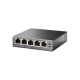 PoE switch pre IP kamerové systémy 4-port TP-LINK