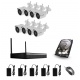 WiFi kamerový set so 8 WiFi IP Full HD kamerami 
