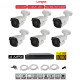 6 IP kamerový set - 4 MP, IR 60m Longse