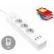 GSM odposluch v 3-zásuvkovej predlžovačke s 3 USB portmi