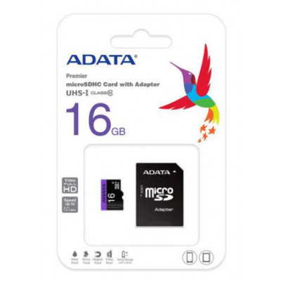 16 GB pamäťová Micro SD karta + SD Adaptér, CLASS 4