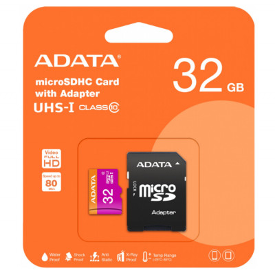 32 GB pamäťová Micro SD karta ADATA, CLASS 10